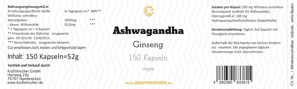 Ashwagandha Kapseln